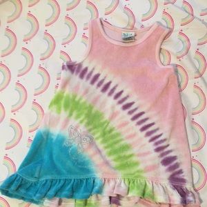 Aqua Doodles Terry Cover Up Top